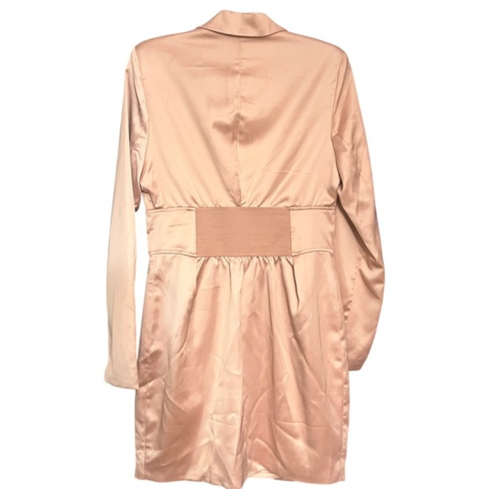 Blithe Blazer Dress Bodycon Mini Cocktail Party Dress Pink L - Picture 4 of 5